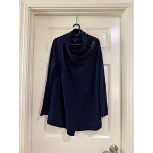 TAHARI women blue sweater size M